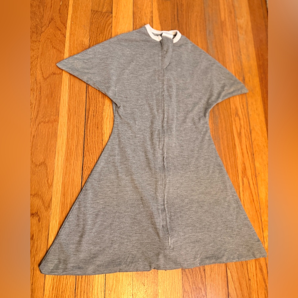 Gray Zipadee Zip wearable blanket small 4-8m